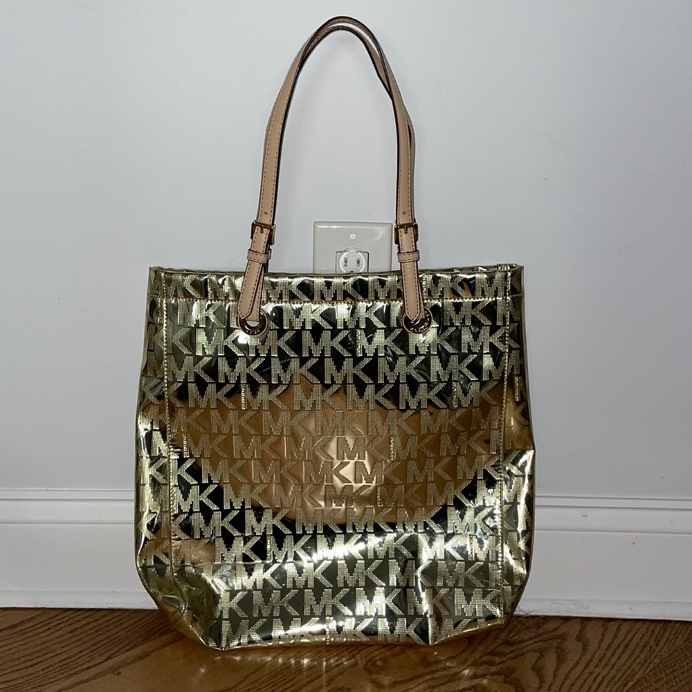 Michael Kors gold tote